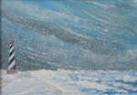 Blizzard at Cape Hatteras Lighthouse