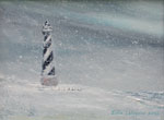 Cape Hatteras Lighthouse in the snow